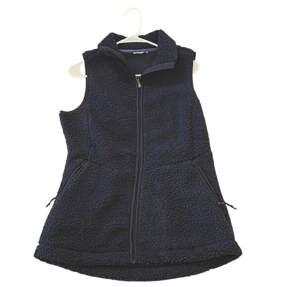 Avalanche Jackets & Blazers - Avalanche Navy Blue women's Sherpa Vest size M/L